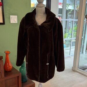 EGO Dark Brown Teddy Jacket